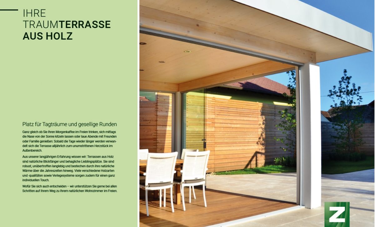 Broschüre „Terrassen aus Holz“